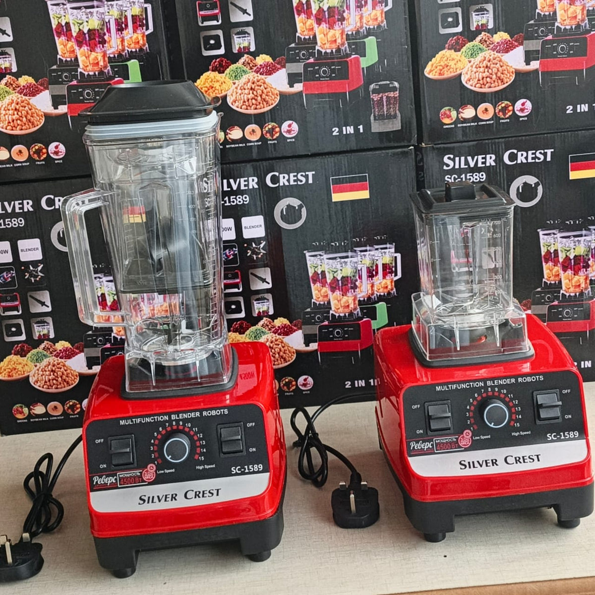 Silver Crest 2-in-1 Juicer Blender & Grinder – Powerful Kitchen Appliance